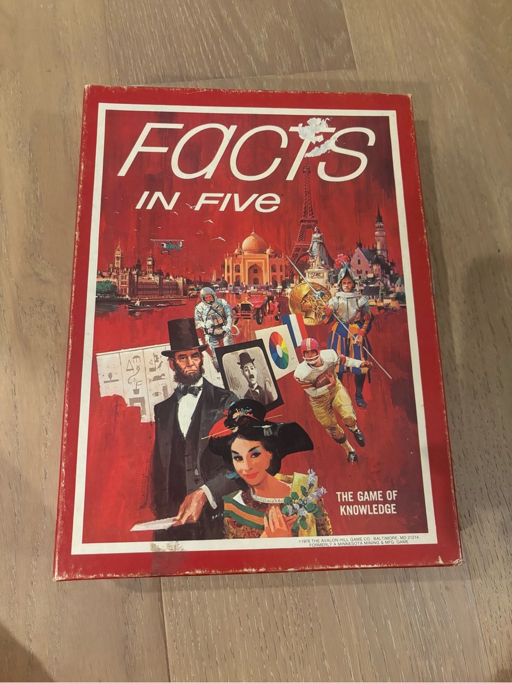Vintage 1967 Facts in Five Board Game Of Knowledge Avalon Hill Games COMPLETE